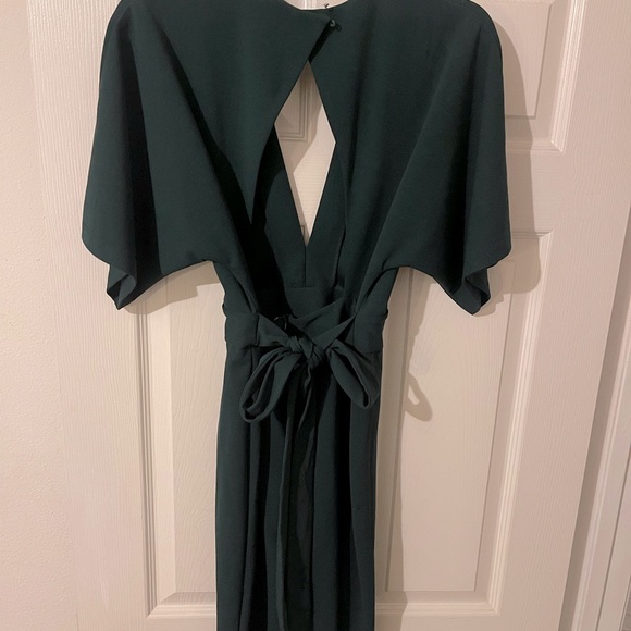 Dark green structured dress - Picture 4 of 11